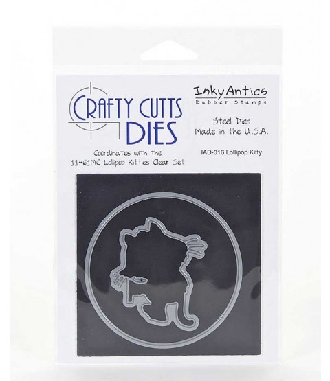 Crafty Cutts Die: Lollipop Kitty IAD-016
