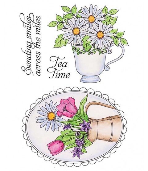 Daisy Bouquets Clear Stamp Set 11096MC