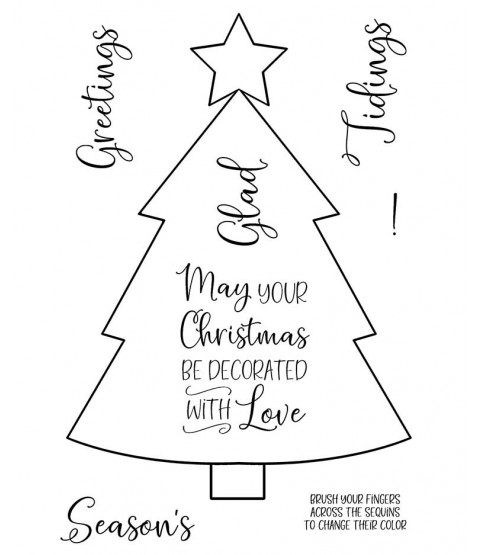 Christmas Tree Clear Stamp Set: 11472MC
