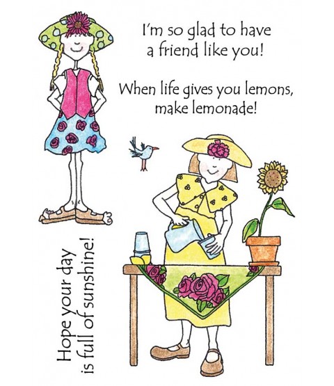 Hattie Lace Lemonade Time Clear Stamp Set 11184MC