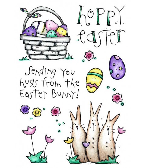 Hoppy Easter Clear Stamp Set 11233MC