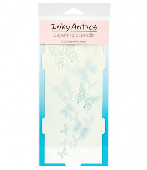 Inky Antics Layering Stencils: Butterfly Tower ILS001