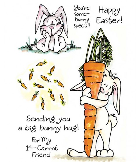Janie Miller Carrot Bunny Clear Stamp Set 10954MC