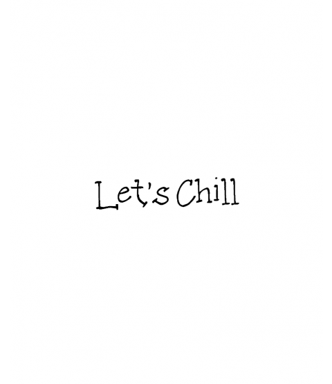 Janie Miller Let's Chill Wood Mount Stamp D7-10484D