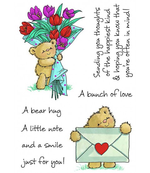 Maria Woods Chickpea Bear's Deliveries Clear Stamp Set - 11300MC