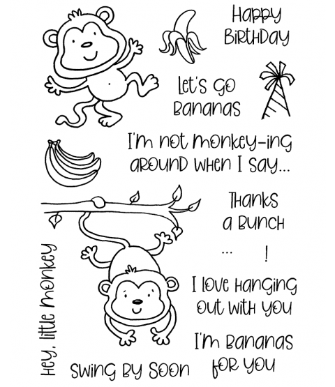 Merry Monkeys Clear Stamp Set 11433MC