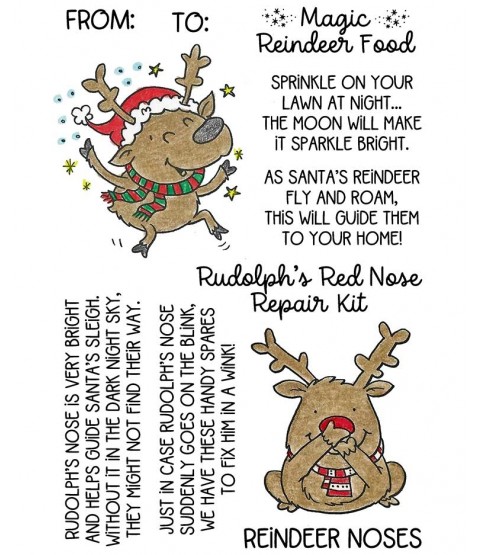 Rudolph and Reindeer Treats Clear Stamp Set: 11481MC