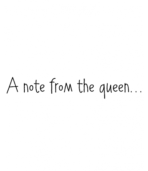Nancye Williams Note From The Queen Wood Mount Stamp E4-0344F
