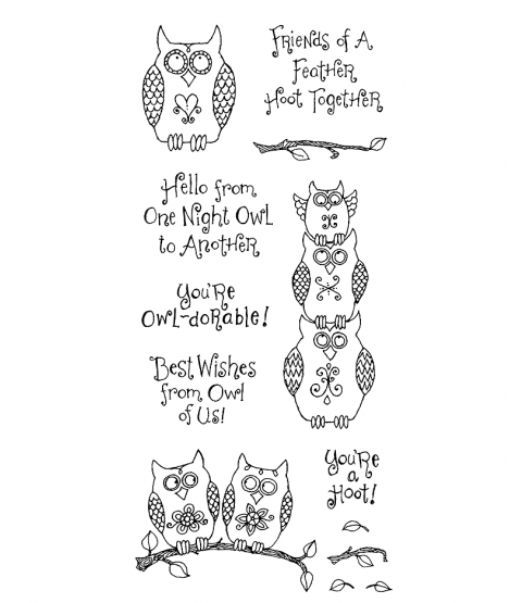 Ronnie Walter Owl Friends Clear Stamp Set 10960LC