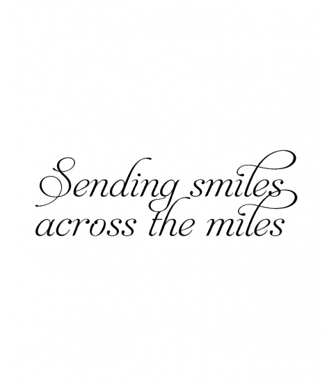 Sending Smiles Wood Mount Stamp E3-0283E