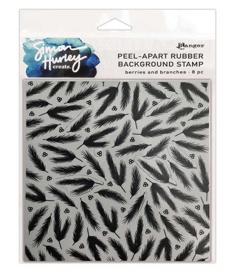 Simon Hurley Background Stamp: Berries and Branches HUR80602