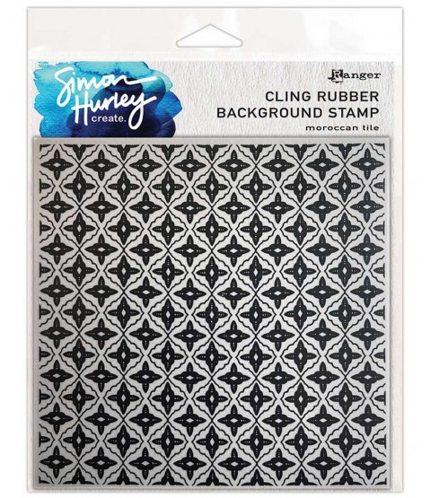 Simon Hurley Background Stamp: Moroccan Tile HUR80664