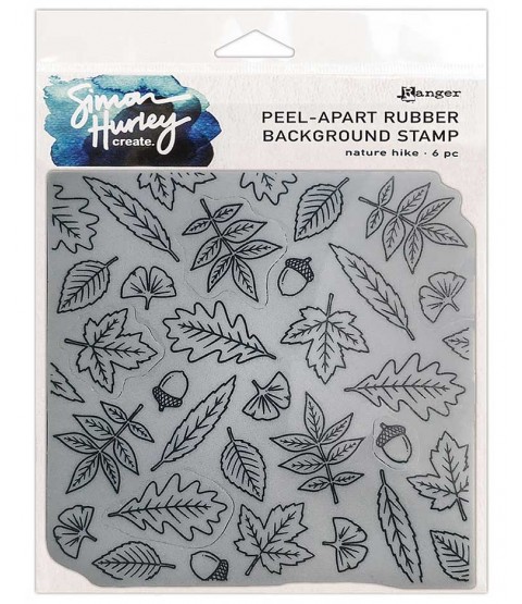 Simon Hurley Peel-Apart Background Stamp: Nature Hike HUR74731