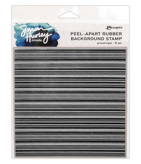 Simon Hurley Peel-Apart Background Stamp: Pinstripe HUR78562