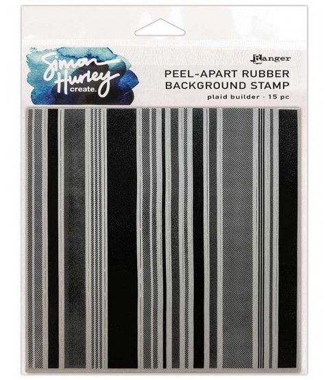 Simon Hurley Peel-Apart Background Stamp: Plaid Builder HUR80671