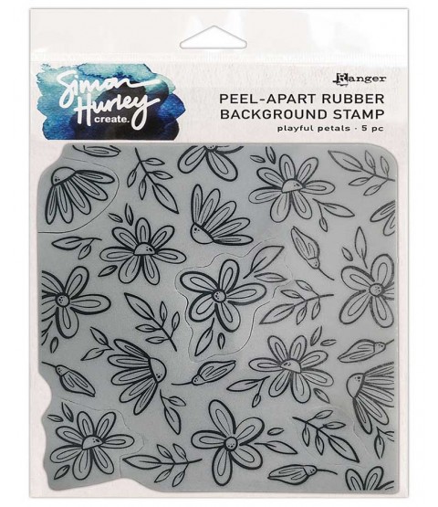 Simon Hurley Background Stamp: Playful Petals HUR74724