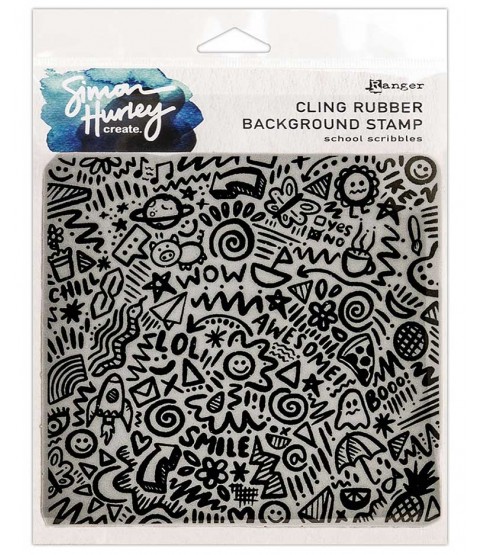 Simon Hurley Background Stamp: School Scribbles HUR68891