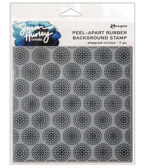 Simon Hurley Peel-Apart Background Stamp: Stippled Circles HUR78777
