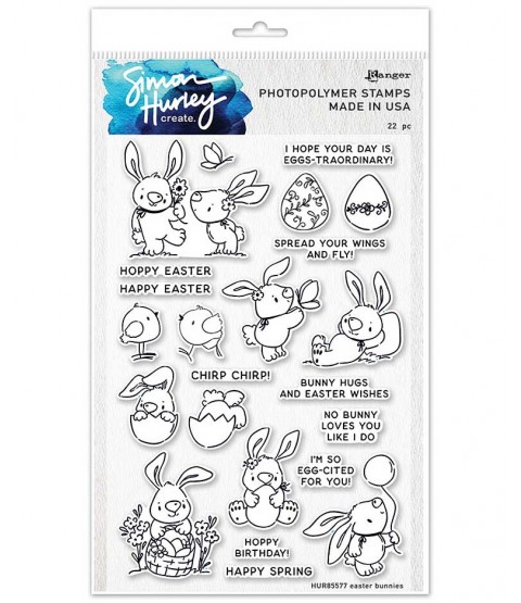 Simon Hurley Clear Stamp Set: Easter Bunnies HUR85577