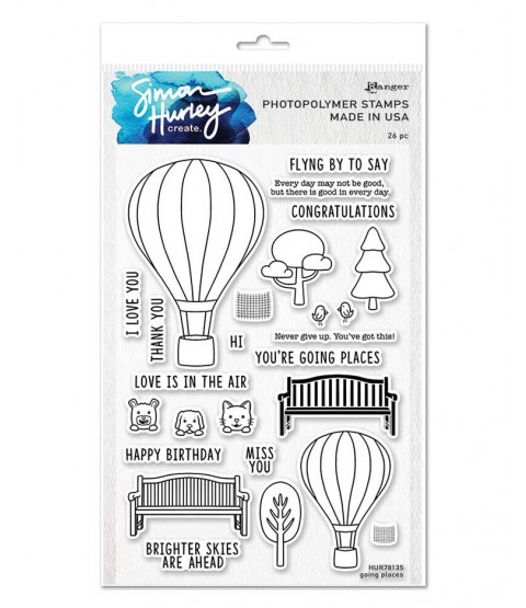Simon Hurley Clear Stamp Set: Going Places HUR78135