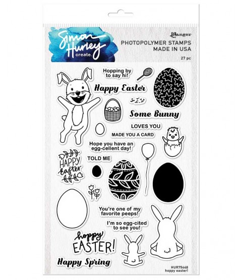 Simon Hurley Clear Stamp Set: Hoppy Easter HUR75448