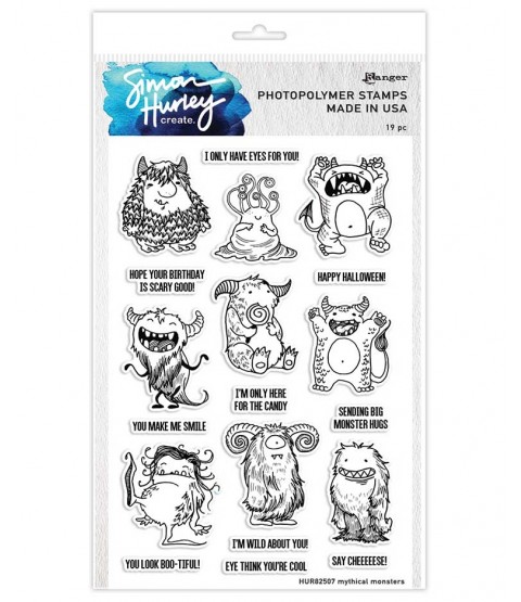 Simon Hurley Clear Stamp Set: Mythical Monsters HUR82507