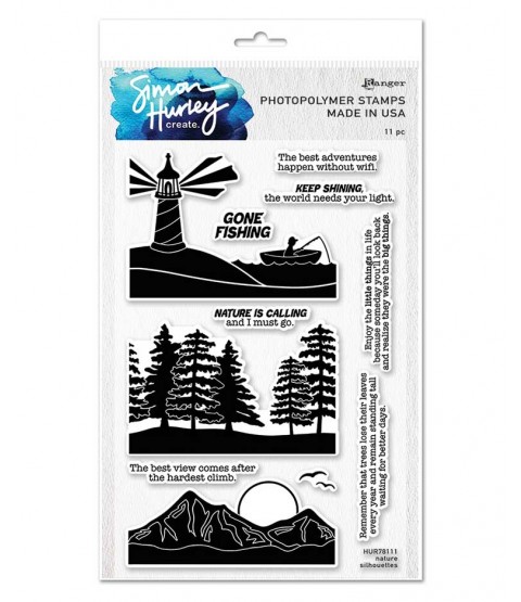 Simon Hurley Clear Stamp Set: Nature Silhouettes HUR78111