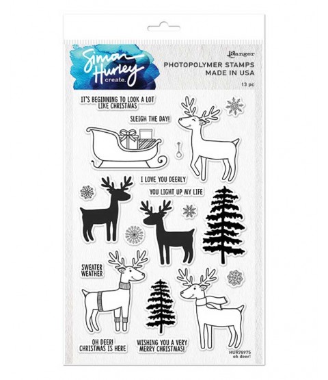 Simon Hurley Clear Stamp Set: Oh Deer! HUR78975