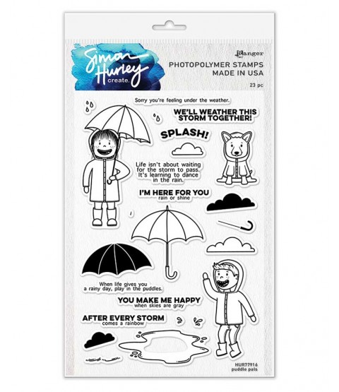 Simon Hurley Clear Stamp Set: Puddle Pals HUR77916