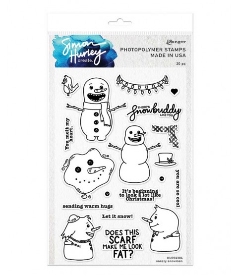 Simon Hurley Clear Stamp Set: Snazzy Snowmen HUR74304