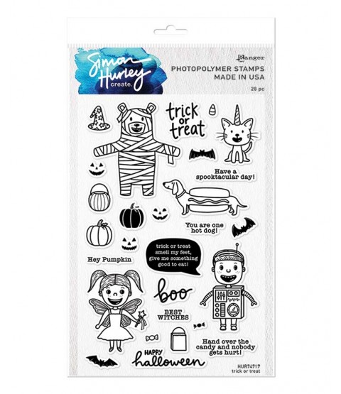 Simon Hurley Clear Stamp Set: Trick or Treat HUR74717