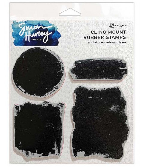 Simon Hurley Cling Mount Rubber Stamps: Paint Swatches - HUR82538