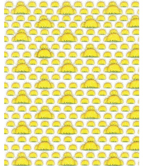 Sunny Day on White 8 1/2" x 11" Printed Cardstock - PAC006