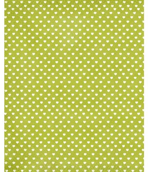 Sweethearts Lime 12" x 12" Printed Paper - PTW012