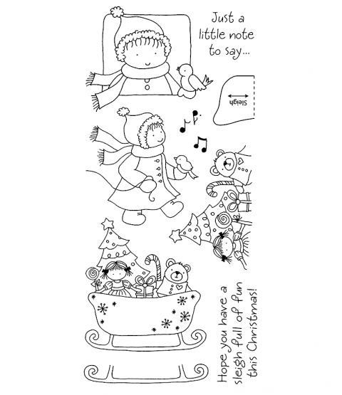 Tammy DeYoung Christmas Sleigh Clear Stamp Set 11119LC