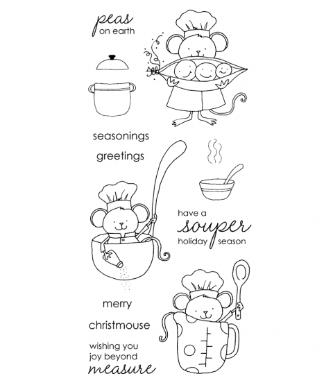 Tammy DeYoung Cooking Mousies Clear Stamp Set 11060LC