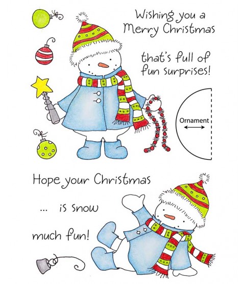 Tammy DeYoung Decorating Snowman Clear Stamp Set 11118MC