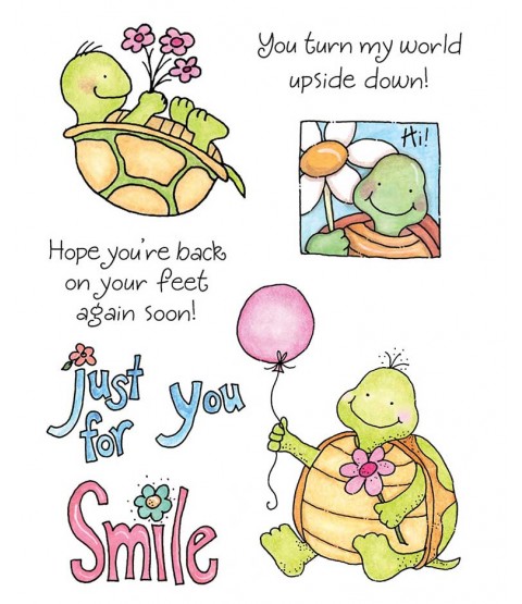 Tammy DeYoung Flower Turtle Clear Stamp Set 10976MC