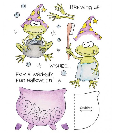 Tammy DeYoung Halloween Frog Clear Stamp Set 11051MC