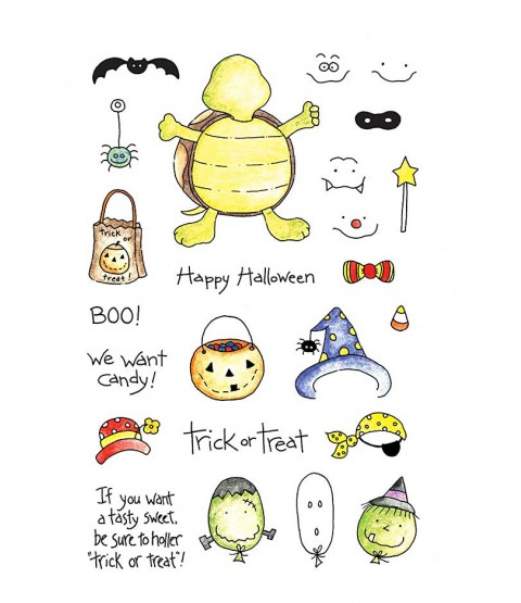 Tammy DeYoung Halloween Turtle Clear Stamp Set 10921MC