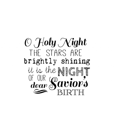 Tammy DeYoung Holy Night Wood Mount Stamp G1-0714F