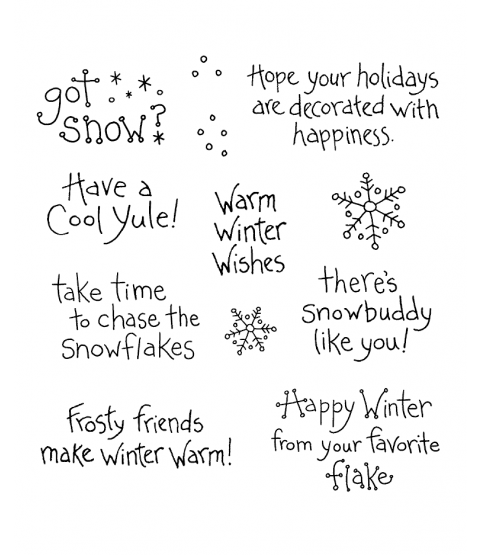 Tammy DeYoung Snow Sayings Clear Stamp Set 10996SC