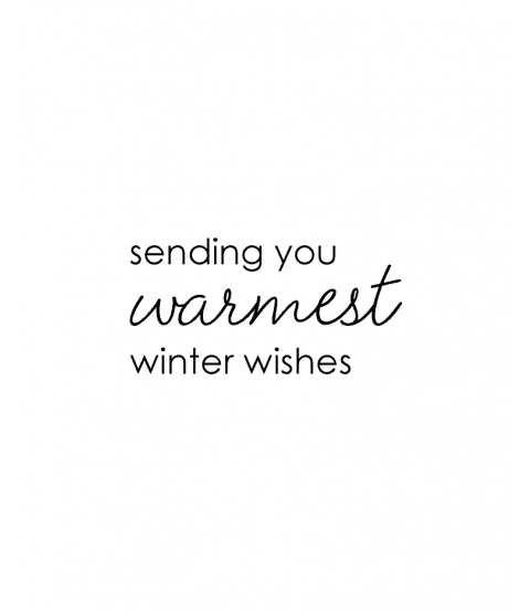 Tammy DeYoung Warmest Winter Wishes Wood Mount Stamp D4-3282D