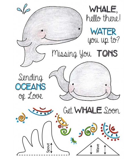 Tammy DeYoung Whale Clear Stamp Set 11218MC