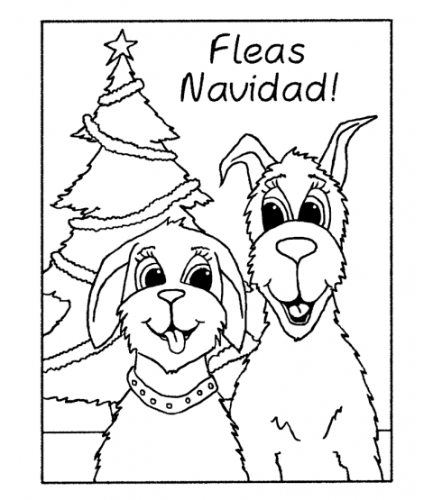 Trudy Sjolander Fleas Navidad Wood Mount Stamp K2-0095H
