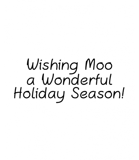 Trudy Sjolander Wishing Moo Wood Mount Stamp E2-10748E