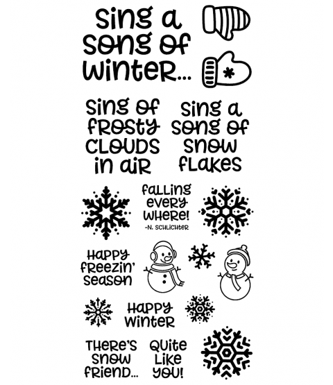 Winter Song Clear Stamp Set 11388LC