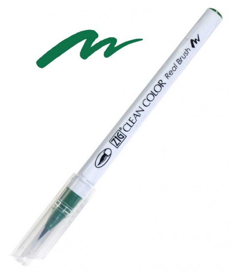 ZIG Clean Color Real Brush, Green - RB6000AT-040