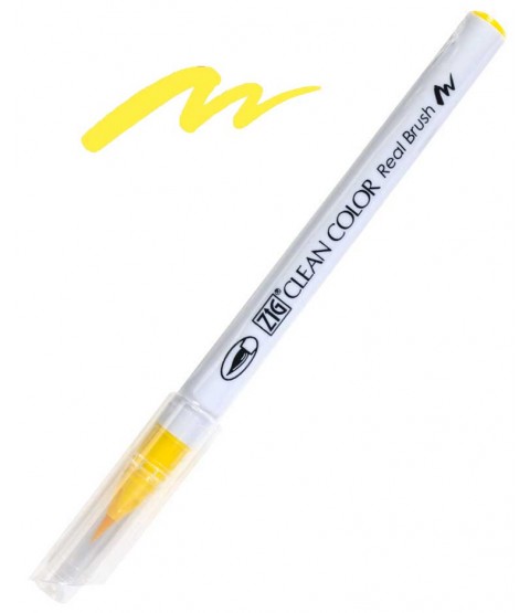ZIG Clean Color Real Brush, Yellow - RB6000AT-050