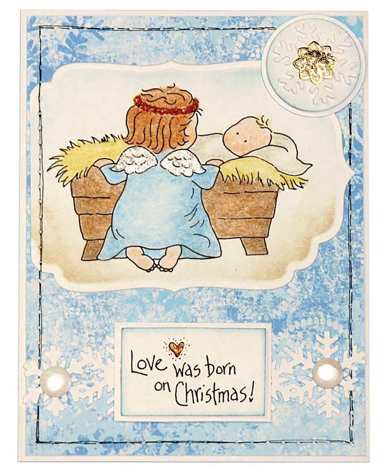 STA HEAVENLY KIDDO CLING STAMP AND DIE SET